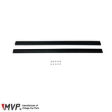 MVP E30 2-Door Outer Rocker Panel Sill Strip Set (Black)