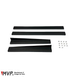 MVP E30 4-Door Outer Rocker Panel Sill Strip Set (Black)
