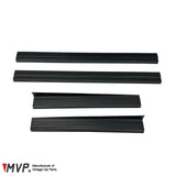 MVP E30 4-Door Outer Rocker Panel Sill Strip Set (Black)