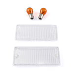 BMW E30 clear front turn signal lenses plastic bumper non-M3