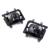 BMW E30 late model yellow fog lights pair for plastic bumper