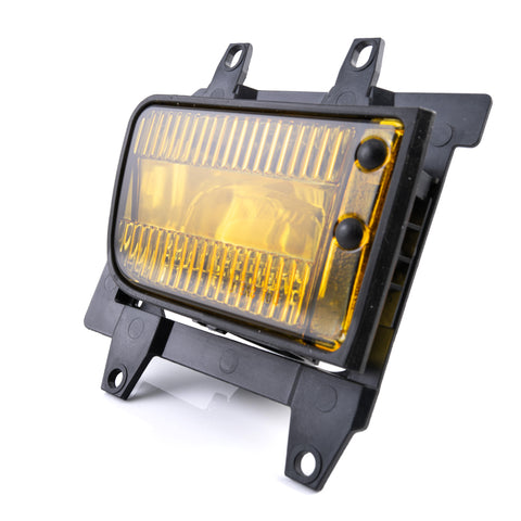 BMW E30 late model yellow fog lights pair for plastic bumper