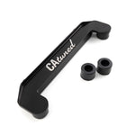 Black anodized billet CNC radiator mount by CA Tuned