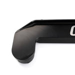 Black anodized billet CNC radiator mount by CA Tuned