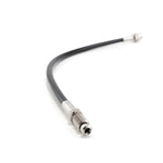 CAtuned black braided clutch line male to female straight fitting E30 E36
