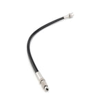 CAtuned black braided clutch line male to female straight fitting E30 E36