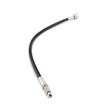 CAtuned black braided clutch line male to female straight fitting E30 E36