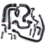 Silicone cooling hose kit for BMW E30 M42 in black or blue by CA Tuned