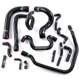 Silicone cooling hose kit for BMW E30 M42 in black or blue by CA Tuned