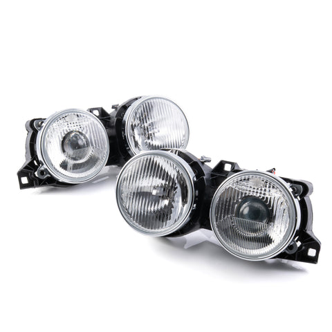 DEPO euro glass headlights for BMW E30 projector beam conversion